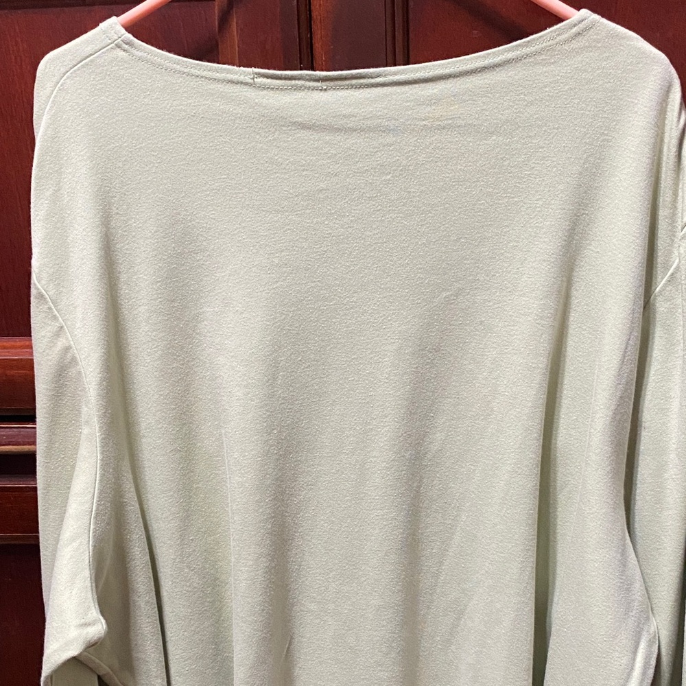 Basic Editions Plus Vintage Size 3x Light Green C… - image 7